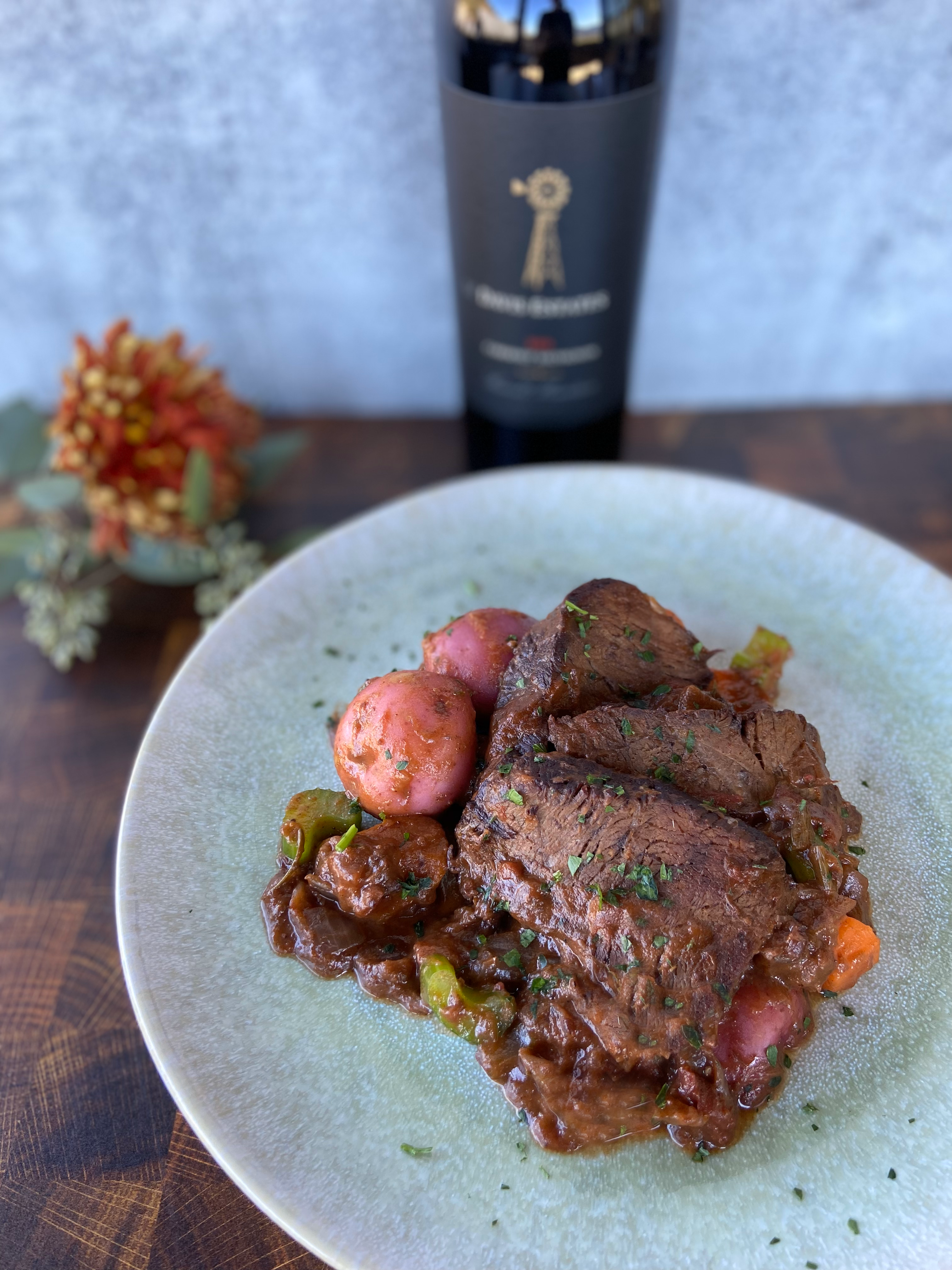 Cabernet Sauvignon Steak & Blackberry Reduction
