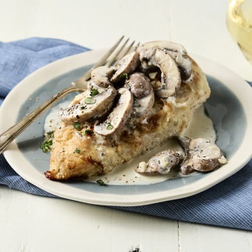 Creamy Chardonnay Chicken with Apple-Pear Pan Sauce