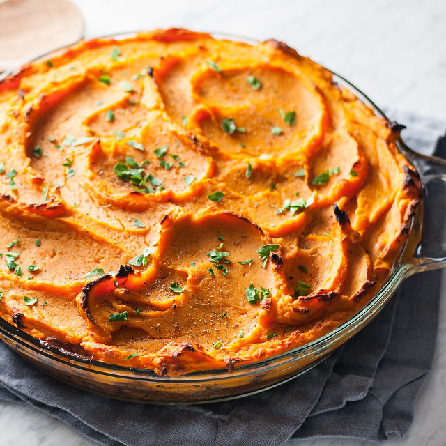 Lentil Shepherd's Pie with Sweet Potato Topping