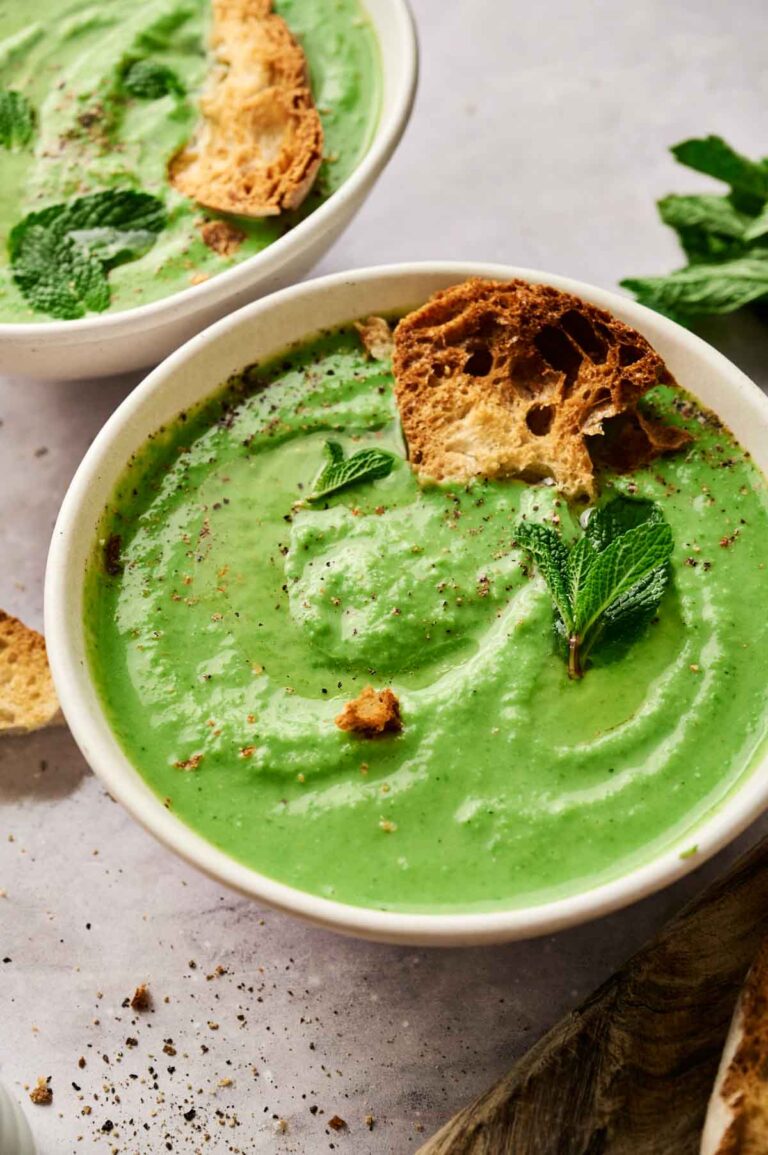 Raw Green Pea & Mint Soup