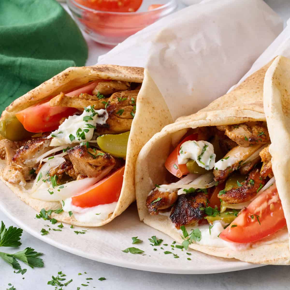 Authentic Chicken Shawarma